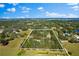 Aerial view of property showing the home's location on a large lot at 7146 Territory Ln, Sarasota, FL 34240