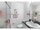 Clean bathroom with shower, sink, and toilet at 7146 Territory Ln, Sarasota, FL 34240