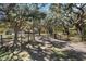 Long driveway leading to a charming home nestled among mature trees at 7146 Territory Ln, Sarasota, FL 34240