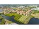 Aerial view showing home location in waterfront community at 1309 3Rd Street E Cir, Palmetto, FL 34221