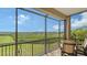 Peaceful screened balcony with scenic waterway views, perfect for relaxing at 1309 3Rd Street E Cir, Palmetto, FL 34221