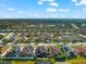 Aerial view of a house with a pool and screened enclosure at 6614 38Th E St, Sarasota, FL 34243