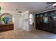 Bright living room with wood-look floors and built-in cabinets at 13634 7Th Avenue Ne Cir, Bradenton, FL 34212