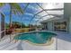 Relaxing screened-in pool with patio furniture at 3522 Little Country Rd, Parrish, FL 34219