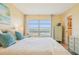 Main bedroom with water views and large window at 4440 Exeter Dr # N304, Longboat Key, FL 34228