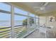 Spacious lanai with water views and seating for dining at 4440 Exeter Dr # N304, Longboat Key, FL 34228