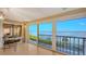 Home office with water views and hardwood floors at 4557 Bay Club Dr, Bradenton, FL 34210