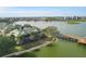 Aerial view of waterfront property and community at 6503 Moorings Point Cir # 202, Lakewood Ranch, FL 34202