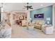 Spacious living area featuring a neutral color palette at 6503 Moorings Point Cir # 202, Lakewood Ranch, FL 34202