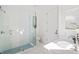 Clean bathroom with a walk-in shower and modern vanity at 1718 Bay St, Sarasota, FL 34236