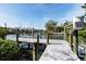 Private boat dock offering convenient access to the waterway at 1718 Bay St, Sarasota, FL 34236