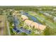 Aerial view showing condo building location and surrounding landscape at 4410 Weybridge # 91, Sarasota, FL 34235