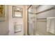 Clean bathroom with shower and toilet at 4410 Weybridge # 91, Sarasota, FL 34235