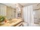 Bathroom with tub, toilet, and vanity at 4410 Weybridge # 91, Sarasota, FL 34235