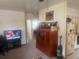 Spacious living room with built-in shelving and TV area at 1202 42Nd W St, Bradenton, FL 34205