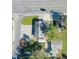 Aerial view of building and yard at 406 Laurel E Rd, Nokomis, FL 34275