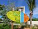 Siesta Key Village sign, showcasing local shops and restaurants at 1080 W Peppertree Ln # 506A, Sarasota, FL 34242