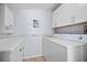 Laundry room offers ample storage and modern washer and dryer at 2369 Browning St, Sarasota, FL 34237