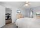 Bright bedroom with a home office and wood floors at 305 30Th W Ave # A208, Bradenton, FL 34205
