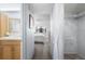 Hallway with access to bedroom and bathroom at 305 30Th W Ave # A208, Bradenton, FL 34205