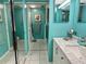 Bathroom with walk-in shower and bathtub at 4445 46Th W Ave, Bradenton, FL 34210
