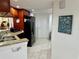 Open kitchen with granite countertops and breakfast bar at 4445 46Th W Ave, Bradenton, FL 34210