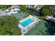 Aerial view of community pool and tennis courts at 4445 46Th W Ave, Bradenton, FL 34210