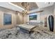 This game room features a stylish pool table, modern lighting, and sleek design elements for entertainment at 111 S Pineapple Ave # 1018, Sarasota, FL 34236