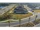 Aerial view of a house in a residential neighborhood at 11160 Fieldstone Dr, Palmetto, FL 34221