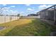 Spacious backyard with fenced enclosure and large grassy area at 11160 Fieldstone Dr, Palmetto, FL 34221