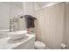 Clean bathroom with single vanity, shower, and toilet at 11160 Fieldstone Dr, Palmetto, FL 34221