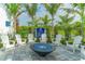 Community fire pit with seating area and landscaping at 13789 Old Creek Ct, Parrish, FL 34219