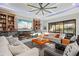 Open living space featuring a large TV and comfortable seating at 17424 Cresswind Ter, Bradenton, FL 34211