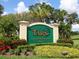 Tara Golf & Country Club private entrance sign at 6609 Stone River Rd # 104, Bradenton, FL 34203