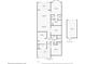 One-story floor plan featuring 2 bedrooms, 2 baths, and a detached garage at 6609 Stone River Rd # 104, Bradenton, FL 34203