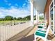Relaxing clubhouse patio with views of the golf course at 6609 Stone River Rd # 104, Bradenton, FL 34203
