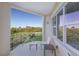 Private balcony overlooking lush green landscape at 3431 79Th Street W Cir # 102, Bradenton, FL 34209