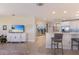 Open living space featuring a large TV and stylish furniture at 3431 79Th Street W Cir # 102, Bradenton, FL 34209