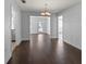 Spacious dining room featuring hardwood floors at 4001 17Th W Ave, Bradenton, FL 34205