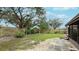 Large backyard with grass and wooden fence at 6201 34Th W Ave, Bradenton, FL 34209