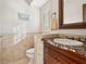 Small bathroom with toilet and single vanity at 749 Freeling Dr, Sarasota, FL 34242