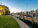 Private dock and boat lift on a peaceful canal at 749 Freeling Dr, Sarasota, FL 34242