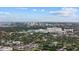 Aerial view of Sarasota, Florida, showcasing the city skyline and surrounding landscape at 2069 Bougainvillea St, Sarasota, FL 34239