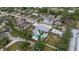 Wide aerial view of the property and neighborhood at 2069 Bougainvillea St, Sarasota, FL 34239