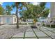 Peaceful backyard with firepit and patio area at 2069 Bougainvillea St, Sarasota, FL 34239
