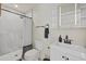 Clean bathroom with walk-in shower and modern fixtures at 2069 Bougainvillea St, Sarasota, FL 34239