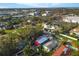 Aerial view of the house and neighborhood at 3219 S East Ave, Sarasota, FL 34239