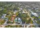 Wide aerial view of the house and neighborhood at 3219 S East Ave, Sarasota, FL 34239