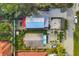 Aerial view of the house and surrounding homes at 3219 S East Ave, Sarasota, FL 34239