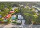 Aerial view showcasing the house and neighborhood at 3219 S East Ave, Sarasota, FL 34239